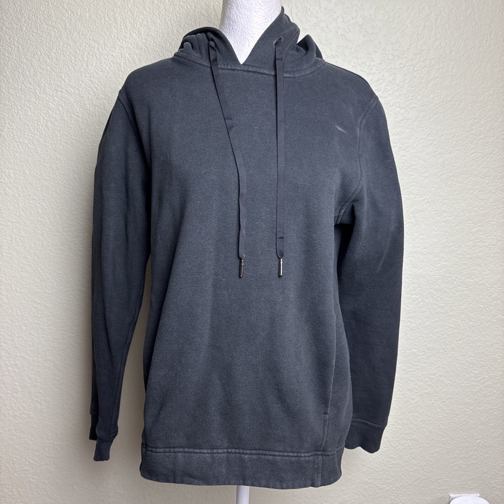 Lululemon All‎ Yours Hoodie Women's Sweatshirt Black Grey Size 4 Pocket *READ